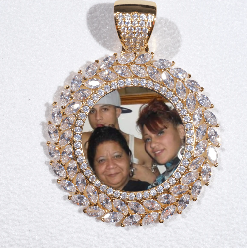Large 3D Wheat Ear Custom Picture Pendant