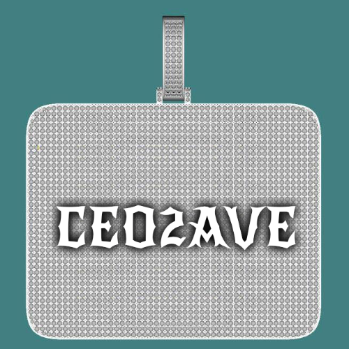 CUSTOM LETTER NECKLACE 3D BIG SQUARE