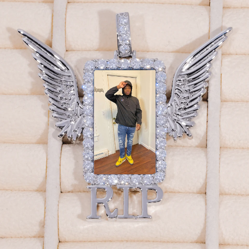 RIP WING 3D CUSTOM PICTURE PENDANT