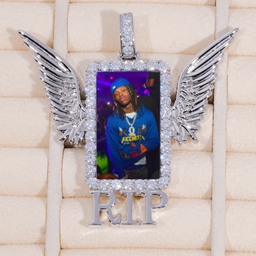 RIP WING 3D CUSTOM PICTURE PENDANT