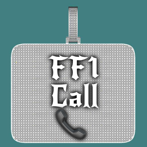CUSTOM LETTER NECKLACE 3D BIG SQUARE