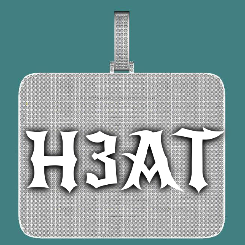 CUSTOM LETTER NECKLACE 3D BIG SQUARE