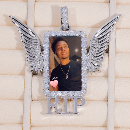 RIP WING 3D CUSTOM PICTURE PENDANT