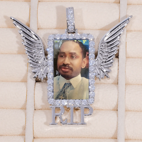 RIP WING 3D CUSTOM PICTURE PENDANT