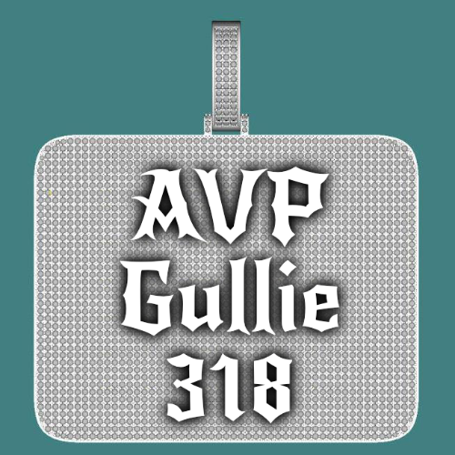 CUSTOM LETTER NECKLACE 3D BIG SQUARE