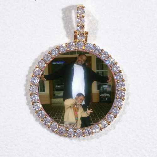 3D CIRCLE CUSTOM PICTURE PENDANT SMALL SIZE