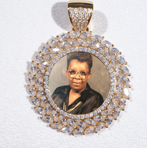 Large 3D Wheat Ear Custom Picture Pendant