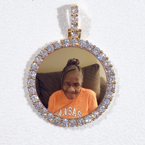 3D CIRCLE CUSTOM PICTURE PENDANT SMALL SIZE