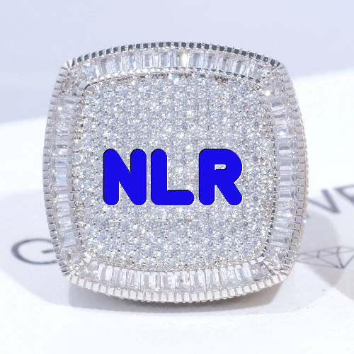 CUSTOM LETTER 3D ICED RING