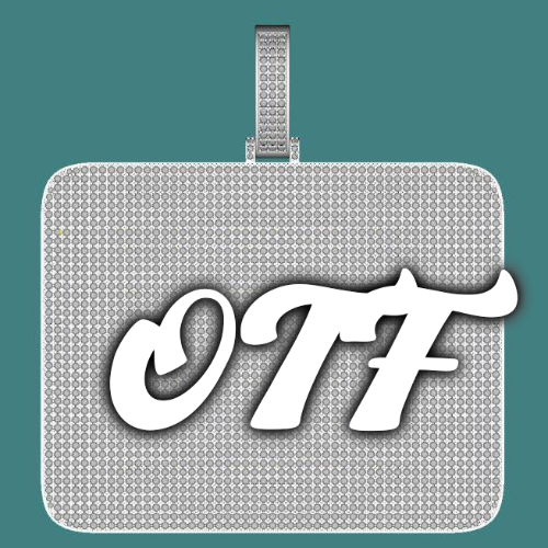 CUSTOM LETTER NECKLACE 3D BIG SQUARE