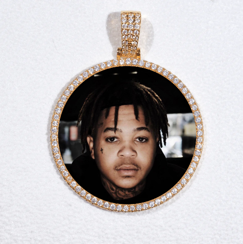 MEDIUM 3D CIRCLE CUSTOM PICTURE PENDANT