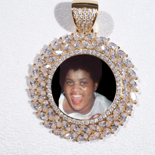 Large 3D Wheat Ear Custom Picture Pendant