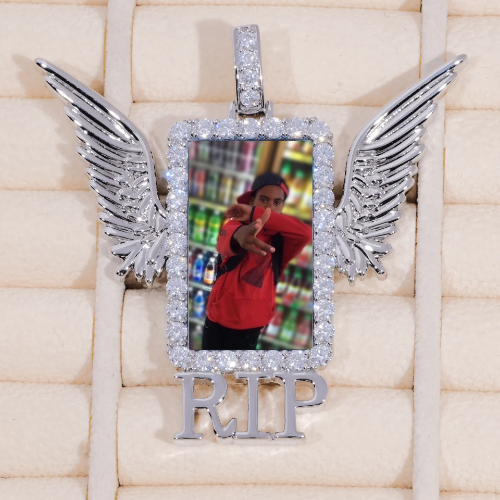 RIP WING 3D CUSTOM PICTURE PENDANT
