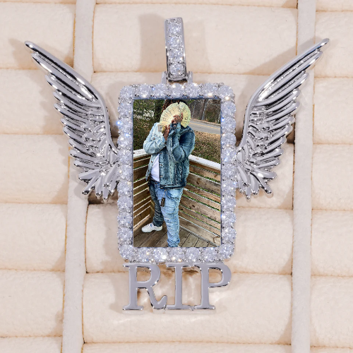 RIP WING 3D CUSTOM PICTURE PENDANT