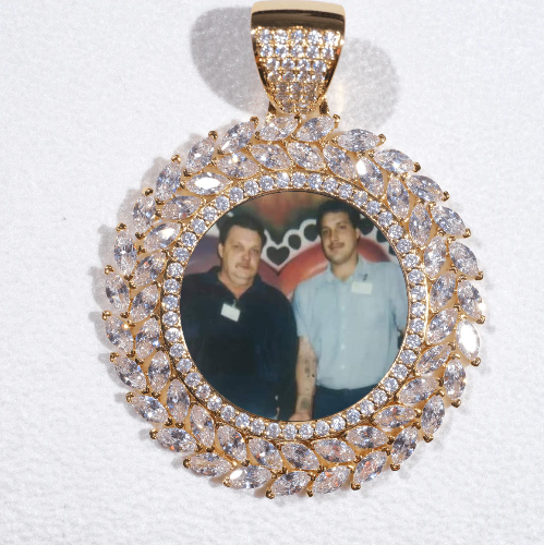 Large 3D Wheat Ear Custom Picture Pendant