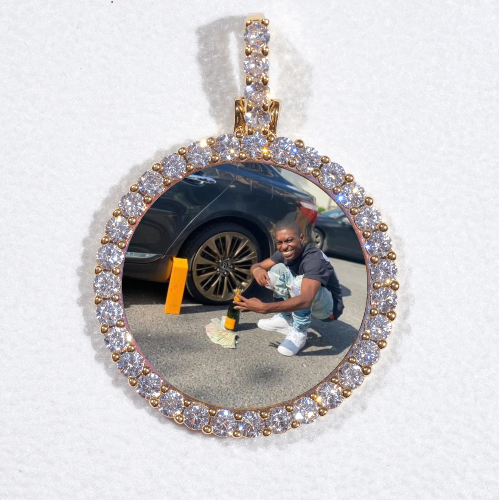 3D CIRCLE CUSTOM PICTURE PENDANT SMALL SIZE