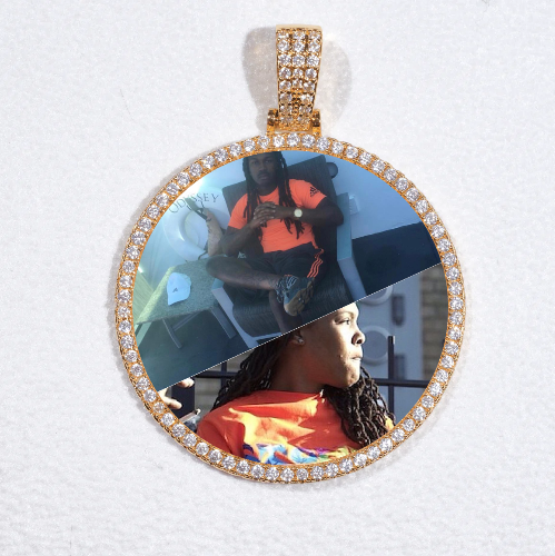MEDIUM 3D CIRCLE CUSTOM PICTURE PENDANT