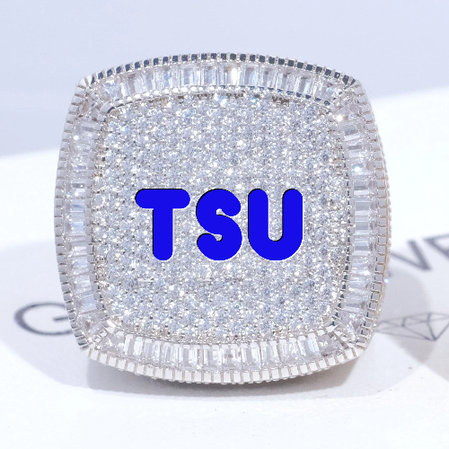 CUSTOM LETTER 3D ICED RING