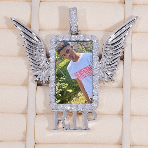 RIP WING 3D CUSTOM PICTURE PENDANT