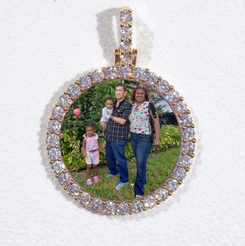 3D CIRCLE CUSTOM PICTURE PENDANT SMALL SIZE