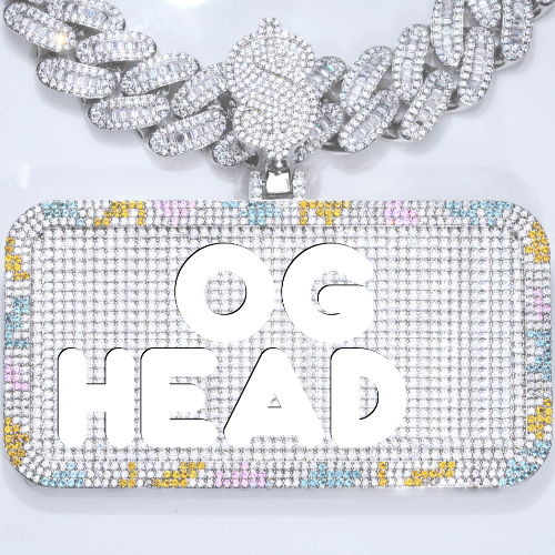 CUSTOM LETTER NECKLACE 3D COLORFUL SQUARE