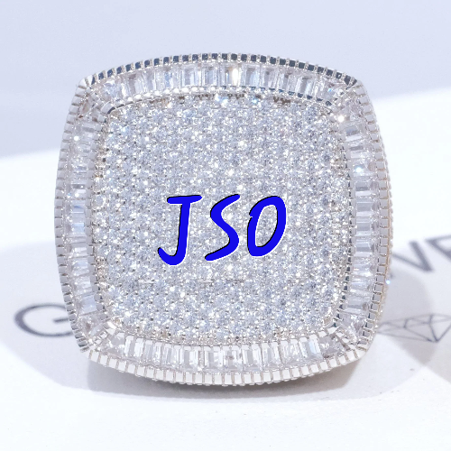 CUSTOM LETTER 3D ICED RING