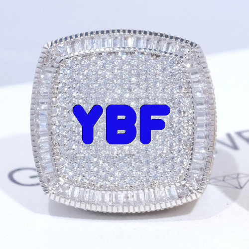 CUSTOM LETTER 3D ICED RING