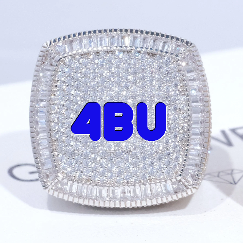 CUSTOM LETTER 3D ICED RING