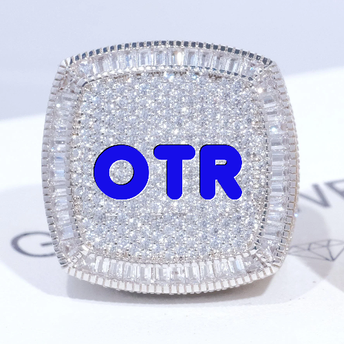 CUSTOM LETTER 3D ICED RING