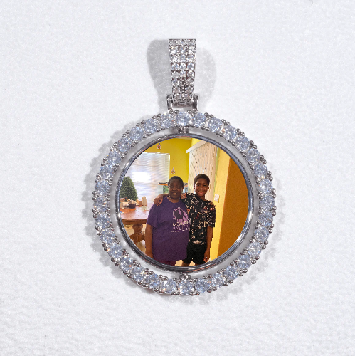 3D Spinning 2-Faced Custom Picture Pendant