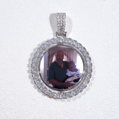 3D Spinning 2-Faced Custom Picture Pendant