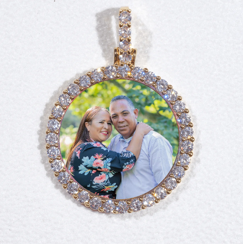 3D CIRCLE CUSTOM PICTURE PENDANT SMALL SIZE
