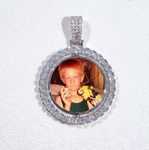 3D Spinning 2-Faced Custom Picture Pendant