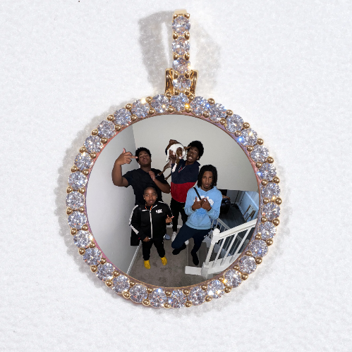 3D CIRCLE CUSTOM PICTURE PENDANT SMALL SIZE