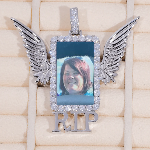 RIP WING 3D CUSTOM PICTURE PENDANT