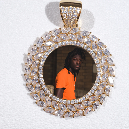 Large 3D Wheat Ear Custom Picture Pendant