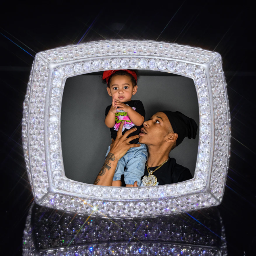 3D CUSTOM PICTURE ICED RING