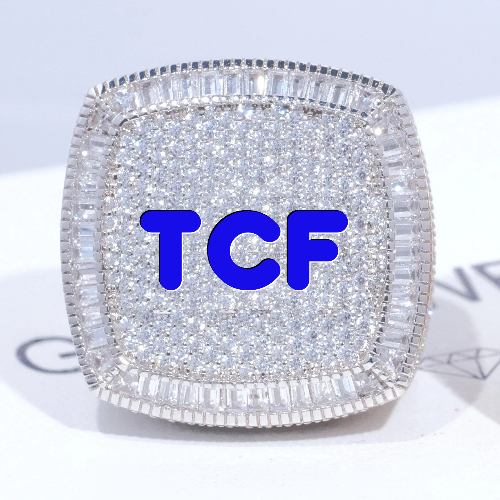 CUSTOM LETTER 3D ICED RING