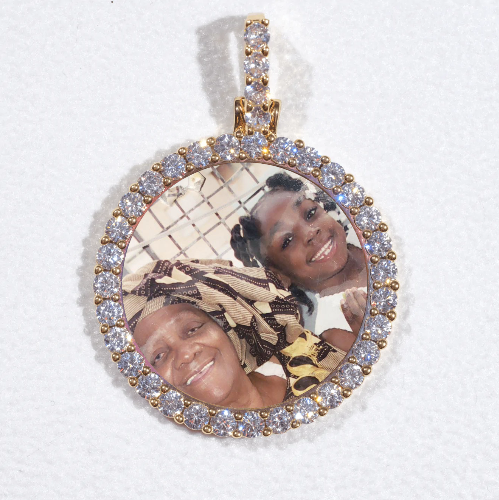 3D CIRCLE CUSTOM PICTURE PENDANT SMALL SIZE