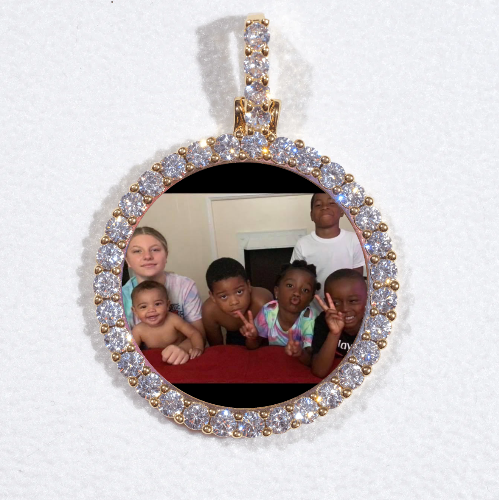 3D CIRCLE CUSTOM PICTURE PENDANT SMALL SIZE