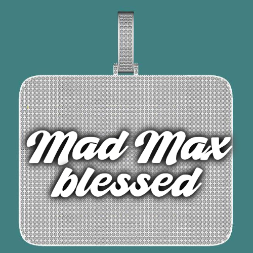 CUSTOM LETTER NECKLACE 3D BIG SQUARE