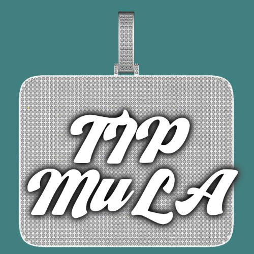 CUSTOM LETTER NECKLACE 3D BIG SQUARE