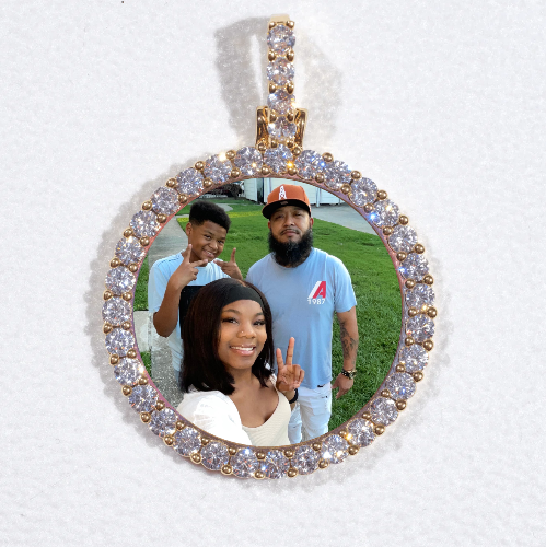 3D CIRCLE CUSTOM PICTURE PENDANT SMALL SIZE