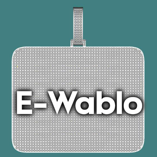 CUSTOM LETTER NECKLACE 3D BIG SQUARE