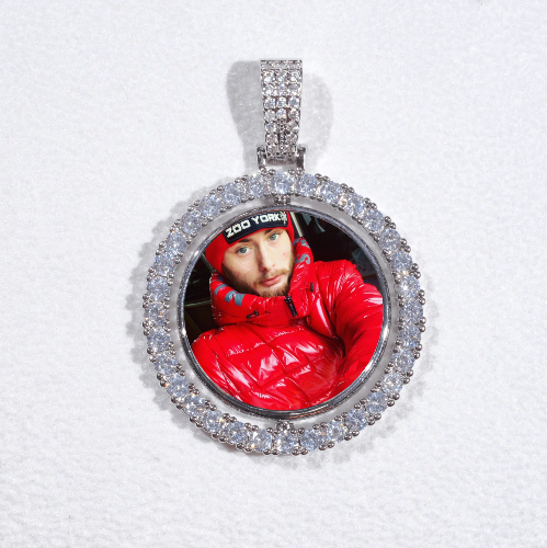 3D Spinning 2-Faced Custom Picture Pendant