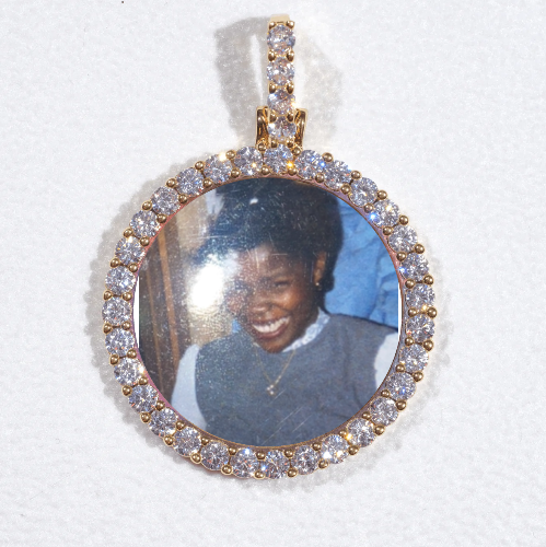 3D CIRCLE CUSTOM PICTURE PENDANT SMALL SIZE
