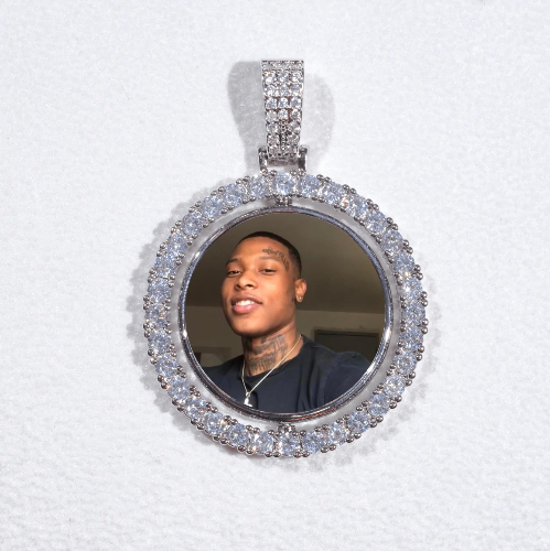 3D Spinning 2-Faced Custom Picture Pendant