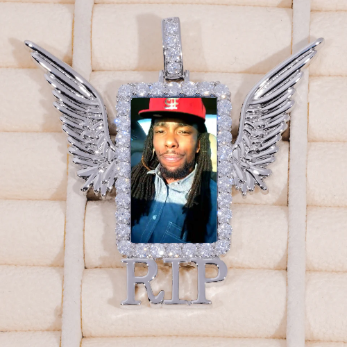 RIP WING 3D CUSTOM PICTURE PENDANT