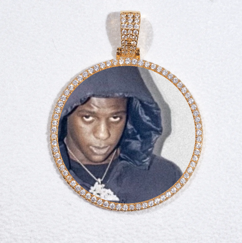 MEDIUM 3D CIRCLE CUSTOM PICTURE PENDANT