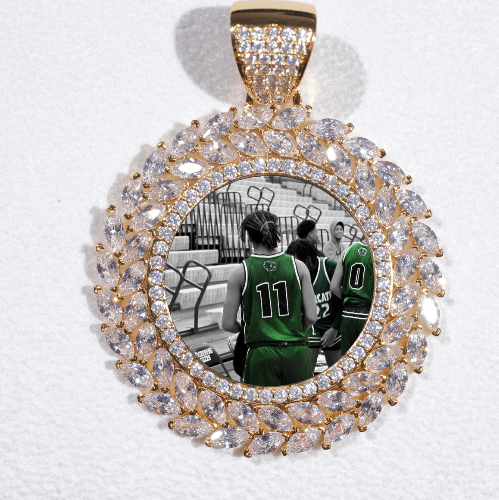 Large 3D Wheat Ear Custom Picture Pendant